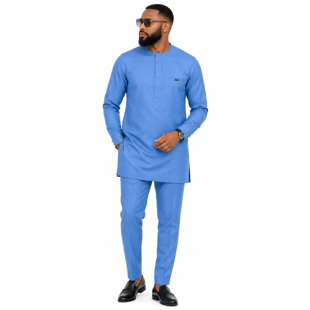 Cerulean Blue Lightweight Stretch Fabric